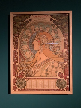 《羽毛》杂志年历设计 彩色石版画 1898
捷克共和国布拉格国家工艺美术博物馆藏
