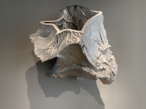 《云中花园-折枝18》 光敏树脂3D打印 2019
