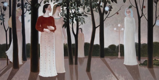 《隙日》110x220cm 布面丙烯 2019
《隙日》110x220cm 布面丙烯 2019