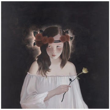 《都市心绪》100x100cm 布面丙烯 2018
《都市心绪》100x100cm 布面丙烯 2018