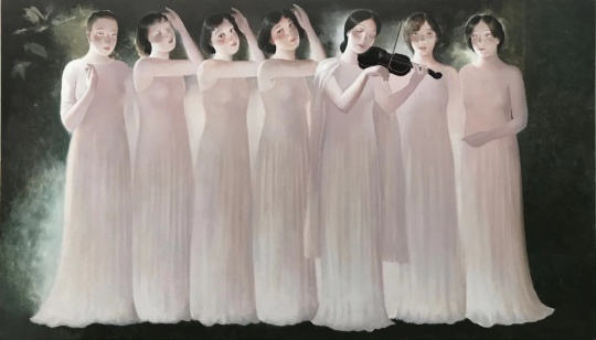 《夜曲》110x190cm布面丙烯 2019
《夜曲》110x190cm布面丙烯 2019