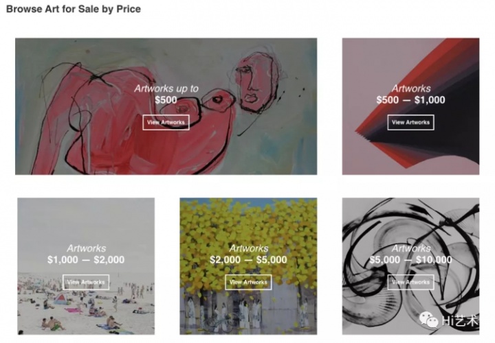 Saatchi Online网站主页截图,该线上画廊包含6万名艺术家和数十万件艺术作品,艺术品按照形态、风格、价格分别分类,价格区间为几十美元至1万美元。买家下单后,由艺术家直接将自己的作品打包邮寄给买家,网站承诺“7天内退款保证”(7 day money-back guarantee)。
Saatchi Online网站主页截图,该线上画廊包含6万名艺术家和数十万件艺术作品,艺术品按照形态、风格、价格分别分类,价格区间为几十美元至1万美元。买家下单后,由艺术家直接将自己的作品打包邮寄给买家,网站承诺“7天内退款保证”(7 day money-back guarantee)。