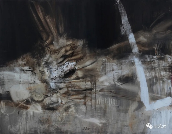 《羽寰4》 140×180cm 布面油画 2017
《羽寰4》 140×180cm 布面油画 2017