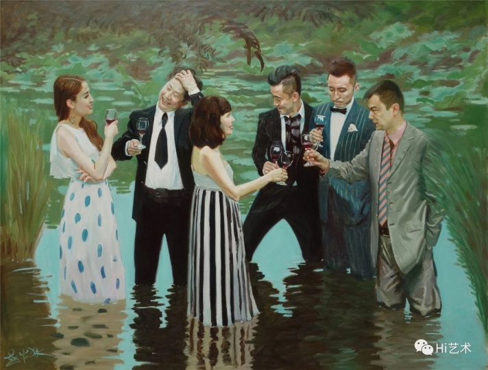 赵半狄 《中国湖C》 280×210cm 布面油画 2015