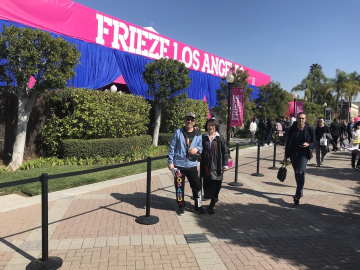 汪海涛与太太在Frieze Los Angeles 2020
