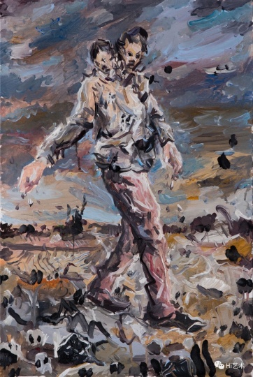 李继开《播种者》60×40cm 布面丙烯 2018
李继开《播种者》60×40cm 布面丙烯 2018