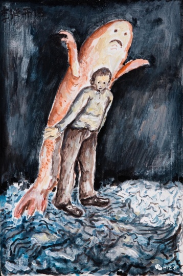 李继开《大鱼》30×20cm 布面丙烯 2018
李继开《大鱼》30×20cm 布面丙烯 2018