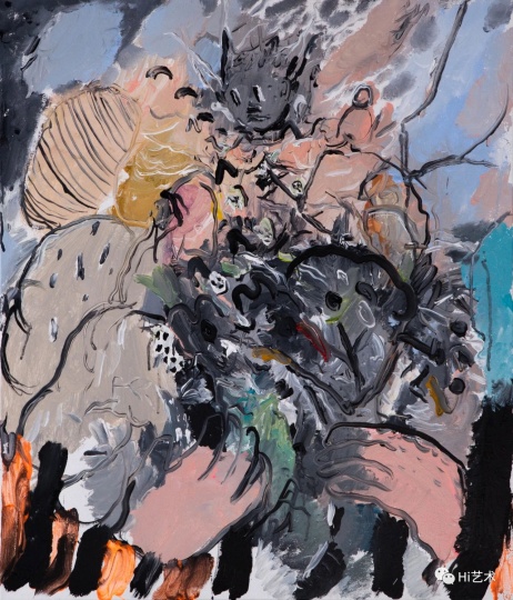 李继开《怀抱》70×60cm 布面丙烯 2018
李继开《怀抱》70×60cm 布面丙烯 2018