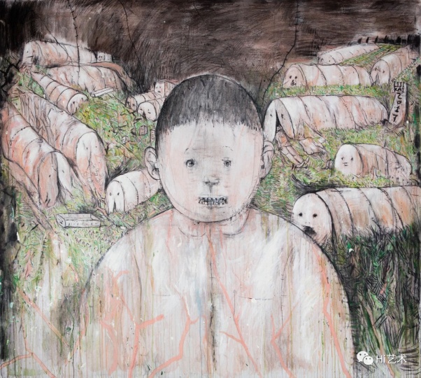 李继开《场景No.2》 180×200cm 布面丙烯综合材料 2017
李继开《场景No.2》 180×200cm 布面丙烯综合材料 2017