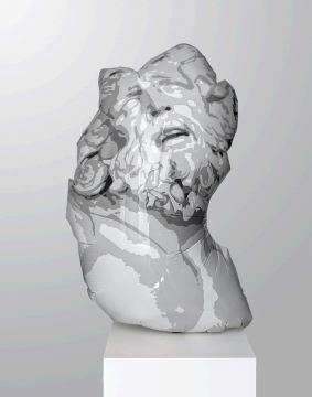 亚当·帕克·史密斯，《Laocoön》 160×41×23cm 树脂、钢、聚氨酯  2020
