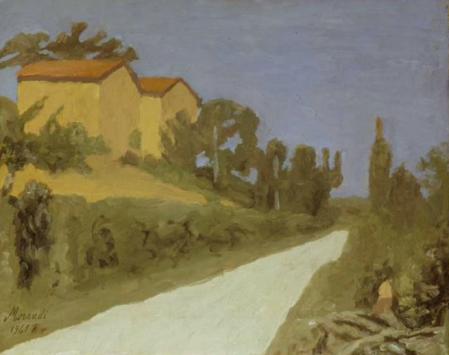 《白色的路（风景）》 42.5×53.3cm 布面油画 1941
