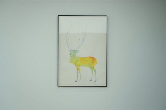 《奈良鹿》 153×103cm 纸本水墨 2019
