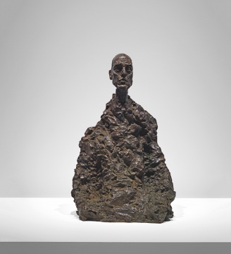 阿尔贝托·贾科梅蒂 《男人头像（劳达尔II）》57.8×37.2×25cm  铜 1964-1965
鸣谢路易威登基金会
