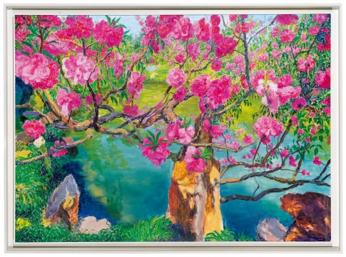 1925 周春芽 《瘦西湖春色》 180×250cm 布面油画 2018

估价：350万-550万元
