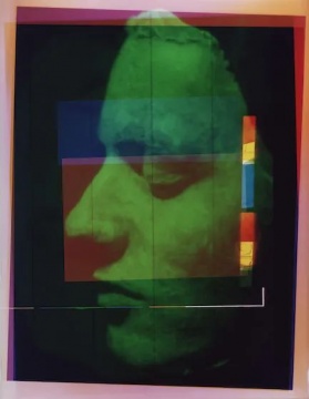 选自面孔与线条系列 35 x 25 cm 西巴克罗姆转印至画纸 1994
