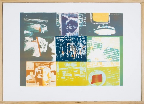 《矩形检查和跟踪》100 x 70 cm 包含八幅平版印刷画 1975
