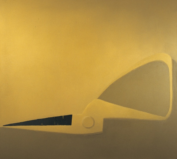 《半把黄色剪刀》 180×200cm 布面油画 2005
