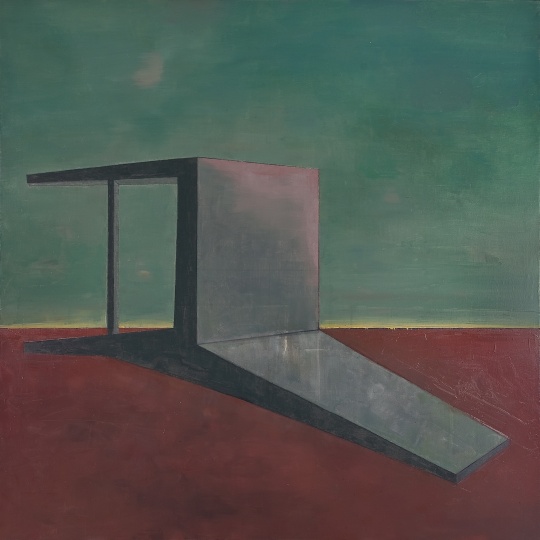 《倒下的椅子·暮色》 200×200cm 布面油画 2011
