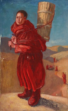 《前行》47×29cm 布面油画 1942
