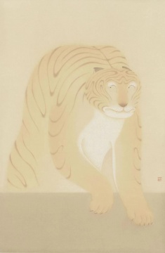 李戬 《虎》 94×62cm 纸本设色 2020
