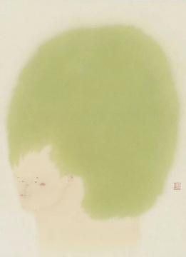 李戬 《少年K》 56×41cm 纸本设色 2020
