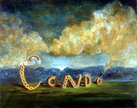 乔治·康多 《造云者》 66x81.3cm 布面油彩 1984
© 乔治·康多，艺术家收藏，摄影：马丁·帕塞基安
 
