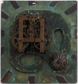 冯国东《闹钟系列之三》32×25.9×11 cm 混合金属 1988
