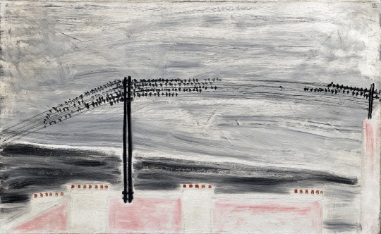 常玉《电线上的燕子》 50 x 80cm 油彩画布 1931

估价：26,000,000-46,000,000港元
