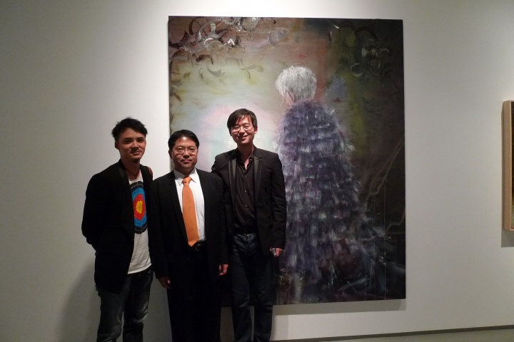 左起：韦嘉、小山登美夫、谷浩宇
