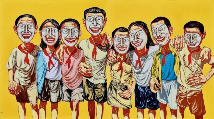 《面具系列1996 No.6》  199×358.6cm 布面油画 1996

6736.8万元成交于2008佳士得香港

1.61亿元成交于2020永乐拍卖
