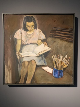《褐色沙发》88×88.2cm 布面油画 1983
