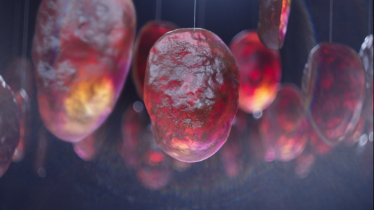 凝固的液体 尺寸可变 彩色水晶玻璃、金属丝2021-2022
