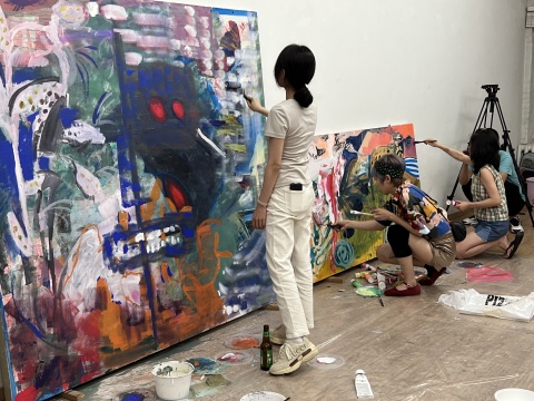 蔡锦空间“ONS”小组出没！7小时的绘画狂欢