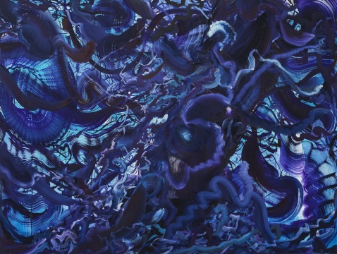 《树 #60》150 x 200 cm&nbsp; 油画棒 布面油画 2022

&nbsp;
