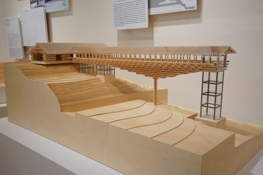 梼原木桥博物馆 建筑模型
