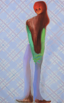 孟阳阳《迷宫游戏1》布面油画 100×160cm 2022 
