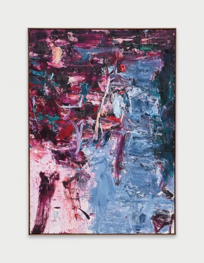 《蔓延紫色》170×120cm 油彩 油画棒 画布 2021–2022 © 屠宏涛 图片：厉蔚阁

