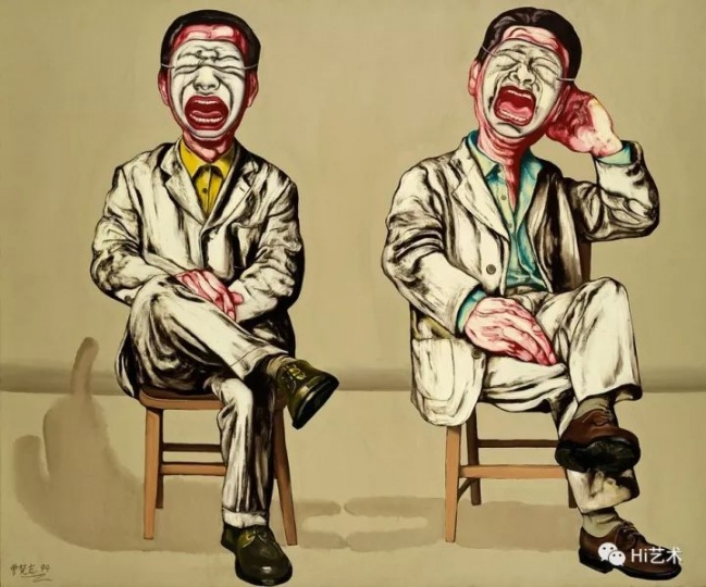 曾梵志《面具系列第十六号》150×180cm 布面油画 1994

成交价：2070万元

2017中国嘉德秋拍“纬度/态度——少励家族藏中国当代艺术专场”
