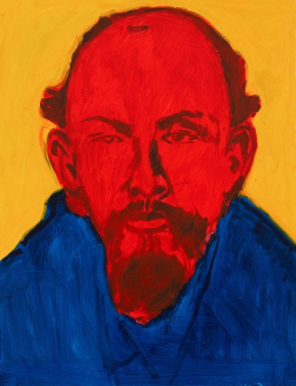 《年轻的列宁》65×50cm 布面油画 2020
