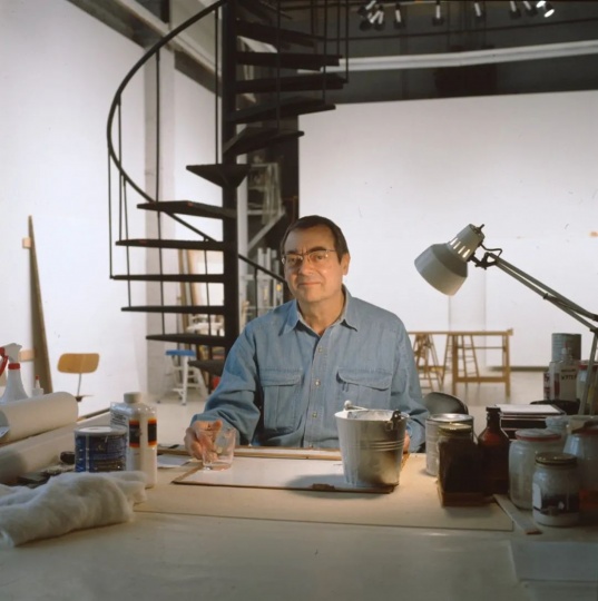 罗伯特·莱曼在纽约的工作室，1998

