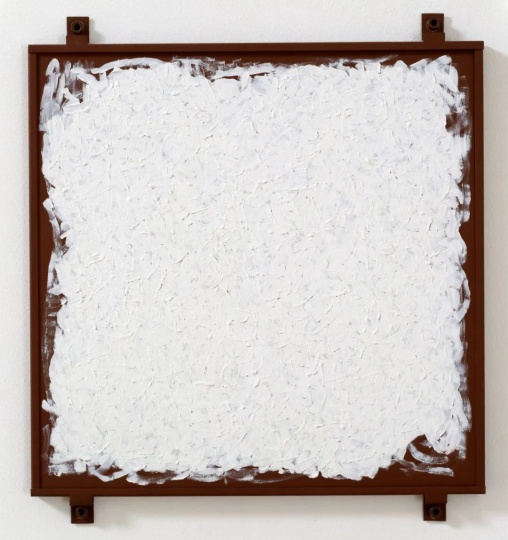 
《档案》34.29×30.16×1.27cm 钢面油画 1979
旧金山现代艺术博物馆收藏

