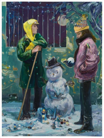 《脏雪人》（Dirty Snowman） 200×150cm 
布面油画 2022-2023
