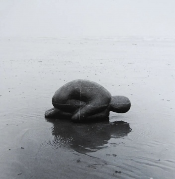 
安东尼·葛姆雷 “大地、大海和天空”系列二
《大地》（蜷伏人像） 
45×103×50cm  铅、玻璃纤维 1982
©艺术家
