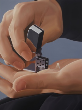 梁浩《液体火焰》160×120cm&nbsp;布面油画 2023
