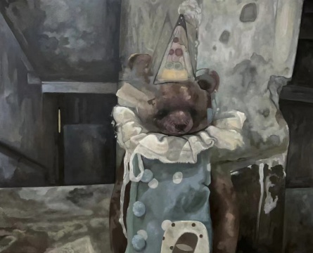 邹超《上下》木板油画 2022 60x80cm【由华丽之眼提供】
邹超《上下》木板油画 2022 60x80cm【由华丽之眼提供】