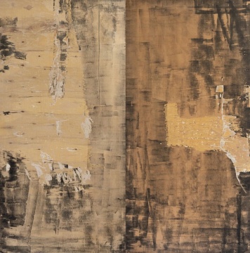 王绮彪 编号03436 五合板、油墨 244cm×122cm×2 2024年
王绮彪 编号03436 五合板、油墨 244cm×122cm×2 2024年