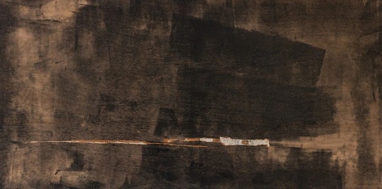 王绮彪 编号03344 五合板、油墨61cm×244cm 2024年
王绮彪 编号03344 五合板、油墨61cm×244cm 2024年