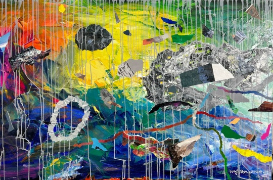 《银河之三》 布面油画 100x150cm 2024
