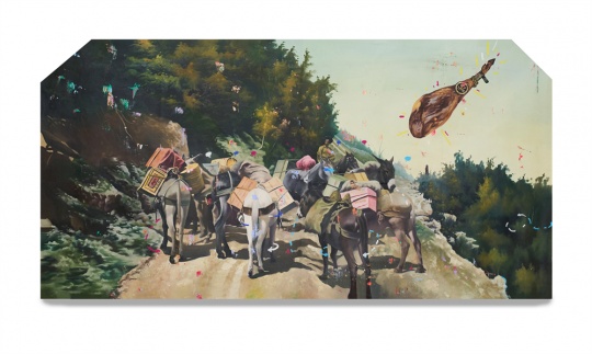 《终身美丽——胜利的果实》90×180cm,布面油画,2023-2024
《终身美丽——胜利的果实》90×180cm,布面油画,2023-2024