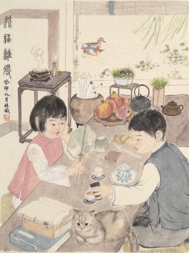 《清褔难得》42×32cm 纸本水墨 2023
